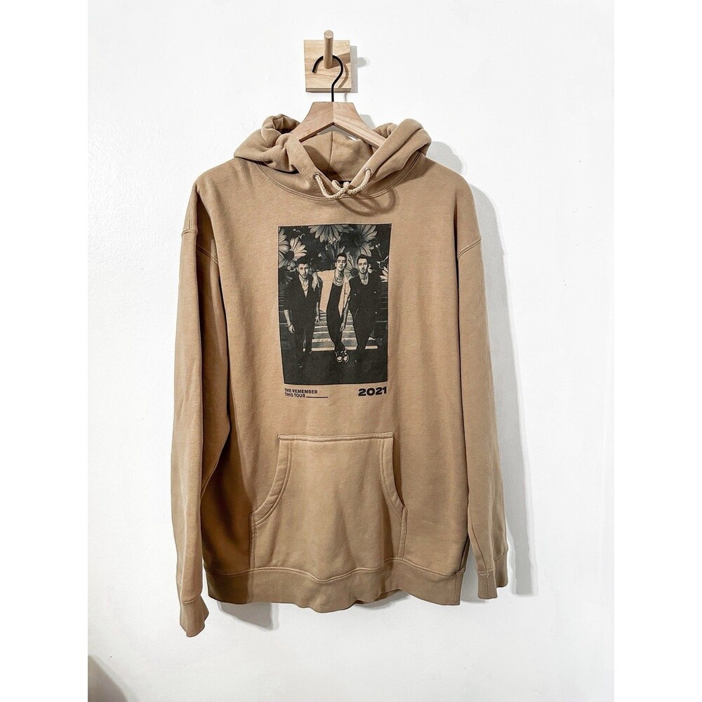 Jonas Brothers The Remember This Tour 2021 Concert Merch Hooded Sweatshirt Lg